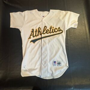 Vintage 90s Oakland Athletic Diamond Russell Athletic jersey rare M
